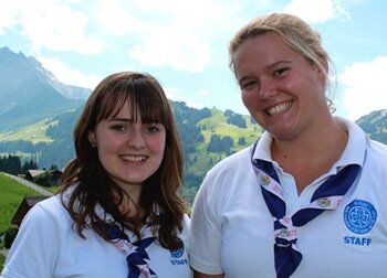 Our Chalet volunteers - Heather and Emily