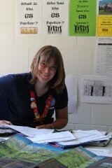 Our Chalet - Katie in the office